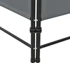 Close-up of the lower section of a dark gray room divider frame, showing the black metal legs and connectors. Anteprima dell’immagine prodotto