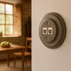 Inbouw netwerkdoos, porselein, retro design, CAT.5E, Productafbeelding-voorbeeld 6