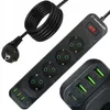 Pantherise Steckdosenleiste 4 Steckdosen 3x USB-A 1x USB-C Produktbild-Vorschau 1