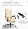 Fotel biurowy HOMCOM 921-083V01CW, fotel gabinetowy, z Podgląd zdjęcia produktu 7