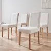 Set 4 sedie in tessuto bouclé con gambe in legno, Bianco Anteprima dell’immagine prodotto 6