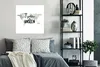 MuchoWow® Poster Weltkarte - Aquarell - Zitat 75x75 cm - Produktbild-Vorschau 4