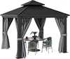 YITAHOME Pavillon 3x3 m, Winterfest Gazebo, Festem Dach, Produktbild-Vorschau 1