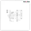 KOTARBAU® Hakenschloss Schiebetore Einsteckschloss F-30 Produktbild-Vorschau 8