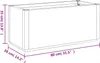 vidaXL Fioriera marrone chiaro 80x36x35 cm PP Anteprima dell’immagine prodotto 9
