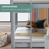 Patrová postel Merax 90x200 cm se schody a ochranou proti Náhled obrázku produktu 4