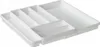 Ausziehbarer Besteckeinsatz Weiß 6 x 39,3 x 34 cm „ROTHO – Produktbild-Vorschau 1