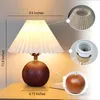 Tischleuchte fürs Schlafzimmer, Kleine Plissierte Produktbild-Vorschau 4