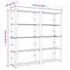 vidaXL Lagerregal mit 5 Böden Braun 170x38x170 cm Produktbild-Vorschau 6