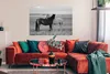 MuchoWow® Poster Pferde - Tiere - Porträt - Schwarz-Weiß - Produktbild-Vorschau 2