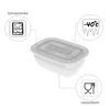 Rotho 1725800096, Set, Rechteckig, 1 l, Transparent, Weiß, Produktbild-Vorschau 5