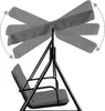 HinHocker Hollywoodschaukel 3-Sitzer mit Sonnendach, Grau, Produktbild-Vorschau 5