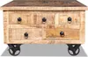 vidaXL Couchtisch Raues Mangoholz 70x70x40 cm Produktbild-Vorschau 16