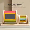 Montessori Holz Textil-Trommel 2-in-1, Baby Farb-Erkennung, Produktbild-Vorschau 2