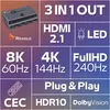 Reagle HDMI 2.1 Switch 3x1 Umschalter, 8K 60Hz, 4K 144Hz, Produktbild-Vorschau 2