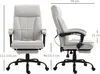 A size chart for an office chair, showing dimensions with measurements in centimeters. Náhled obrázku produktu