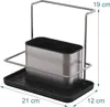 Organizer per lavello Relaxdays, con vaschetta di Anteprima dell’immagine prodotto 4