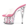 ADORE-701FL Damen Slipper von Pleaser, Transparent Pink , Produktbild-Vorschau 7