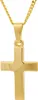 Gold Anhänger Kreuz  mit Goldkette massiv 333 - 8 Karat Produktbild-Vorschau 1