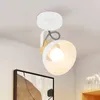 ZMH Deckenstrahler Vintage Weiß Deckenlampe 1 Flammig Retro Produktbild-Vorschau 1