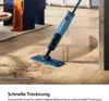A cordless electric mop cleaning a wooden floor, with some dirt and water visible on the floor. Anteprima dell’immagine prodotto