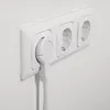 Verlängerungskabel Kabel Verlängerung mit Flachstecker weiß Produktbild-Vorschau 7