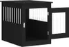 vidaXL Hundekäfig im Möbelstil Schwarz 55x75x65 cm Produktbild-Vorschau 6