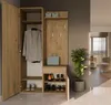 Selsey Duvio – Flurgarderobe mit Schrank und Spiegel, Eiche Produktbild-Vorschau 9