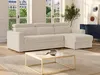 Ecksofa mit Matratze - Ecke wechselbar - Chenillestoff - Produktbild-Vorschau 2