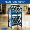 DanDiBo Getränkekistenregal 2 Kisten Schmal Metall Stehend Produktbild-Vorschau 7