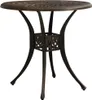 vidaXL Zahradní stůl Bronze 78x78x72 cm Litý hliník Náhled obrázku produktu 6