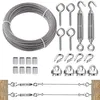 Edelstahl Drahtseil Geländer Set, Edelstahlseil Stahlseil Produktbild-Vorschau 3