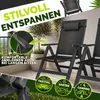 tillvex Gartenstuhl Premium 1 Stück Anthrazit klappbar aus Produktbild-Vorschau 4