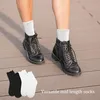 10 Paar Rüschen Socken Damen Weiße/Schwarz Baumwolle Socken Produktbild-Vorschau 5