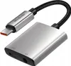 A close-up studio shot of a USB-C to 3.5mm audio adapter. Náhľad obrázku produktu