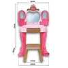 Schminktisch mit Hocker Kinder – Schminkkommode Prinzessin Produktbild-Vorschau 8