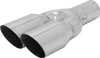 Auspuff Endrohr Edelstahl Y 2x76mm MS-Design Produktbild-Vorschau 1