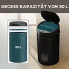 Kosz na śmieci HOMCOM z czujnikiem, pojemność 30 l. Podgląd zdjęcia produktu 5