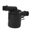 A black submersible water pump with threaded connectors on a white background. Náhled obrázku produktu