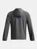Under Armour UA Vibe Woven Jacket Herren Kapuzenjacke Grau Produktbild-Vorschau 4