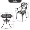 Avestar 3-teiliges Bistro Set aus Aluminiumguss, Produktbild-Vorschau 6