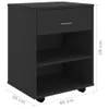 Rollschrank Schwarz 46x36x59 cm Holzwerkstoff Produktbild-Vorschau 7