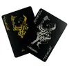2x 54 Blatt Wasserfeste Premium Plastik Spielkarten Schwarz Produktbild-Vorschau 6