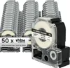 vhbw 50x Schriftband-Kassette kompatibel mit KingJim SR530, Produktbild-Vorschau 1