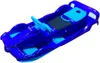 A blue and light blue plastic sled with a steering wheel. Produktbild-Vorschau