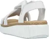 Rieker Damen Sandalen Keilsandaletten Modeschuhe weiß 38 Produktbild-Vorschau 7