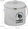 Relaxdays - Seau à compost de cuisine, 3,5 litres, 2 Voir les images du produit 4