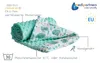 Babydecke für babys Baumwolle, 75x100, Minze Igel mit Produktbild-Vorschau 2