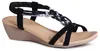 topschuhe24 2774 Damen Keilabsatz Sandalen Riemchen Glitzer Produktbild-Vorschau 1