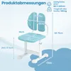 COSTWAY dětská židle k psacímu stolu, výškově nastavitelná Náhled obrázku produktu 3